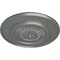 Ekena Millwork Floral Ceiling Medallion, Hand-Painted Silver, 23 1/2"OD x 2 3/4"P CM23FLSLS - alternate 3